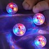 Jecery 9 Pcs Light Up Cat Balls Ghost Hunting Cat Ball LED Motion Activated Cat Toy Interactive Lighted Ball Cat Toys Pet Glowing Mini Running Exercise Ball Toys for Kitten Dog Pet Animals Activity