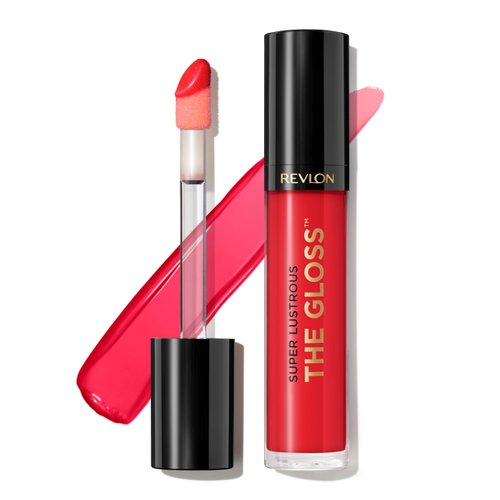 Revlon Super Lustrous The Gloss, Lip Gloss Makeup Stocking Stuffers for Women, Non-Sticky, High Shine Finish, 240 Fatal Apple, 0.13 Oz