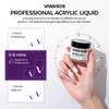 VANSISOS Acrylic Nail Kit: 30g Clear Acrylic Powder and 75ml Acrylic Liquid Set with Nail Brush Nail Forms Acrylic Nails Extension Kit for Beginners for Home DIY Salon Nails Application