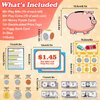 Kasfalci Money Activity Set for Kids for Learning, Pretend Play, Math Manipulatives,Teaching,Counting,Learning & Education Toys for Kindergartner Classroom & Homeschool,Math Games for Toddler, Teacher