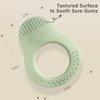 Eascrozn Baby Teething Toys, 3 Pack Teethers for Babies 3-6 6-12 Months, Baby Teething Relief Sore Gums, Food Grade Silicone Avocado Shape Baby Teether with Easy to Hold, BPA Free