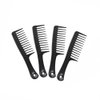 4pcs Hair Combs Wide Tooth Comb Detangle Hair Comb Styling Hair Comb for Long Hair Curly Hair (Black)