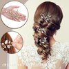 IRYCSSCE Hair Accessory, Wedding hair piece SETS for Brides - Bridal headpiece, Gold - Includes 1 Crystal Hair Comb, 3 Crystal Hairpins, 2 Hair Clips (Gold, 5 Pieces)