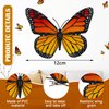 24 Pieces Monarch Butterfly Hair Clips Orange Butterfly Barrettes Halloween 3D Butterfly Clips for Hair Cute Hair Clips Kawaii Hair Accessories for Women Girls Teens Day of the Dead Party Favors