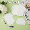 120pcs Underarm Sweat Pads, Armpit Sweat Pads Underarm Sweat Pads for Women and Men Soft Sweat Pads for Under Arms Sweat Absorbing Stickers Underarm Invisible Sweat Pads for Armpits (White)