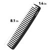 HEETA Hair Detangling Comb, Wide Tooth for Wet & Dry Hair, Curly & Straight Hair, No Handle Comb Styling Shampoo Comb for hair combing, scalp massage, hair cutting & hair styling, Black