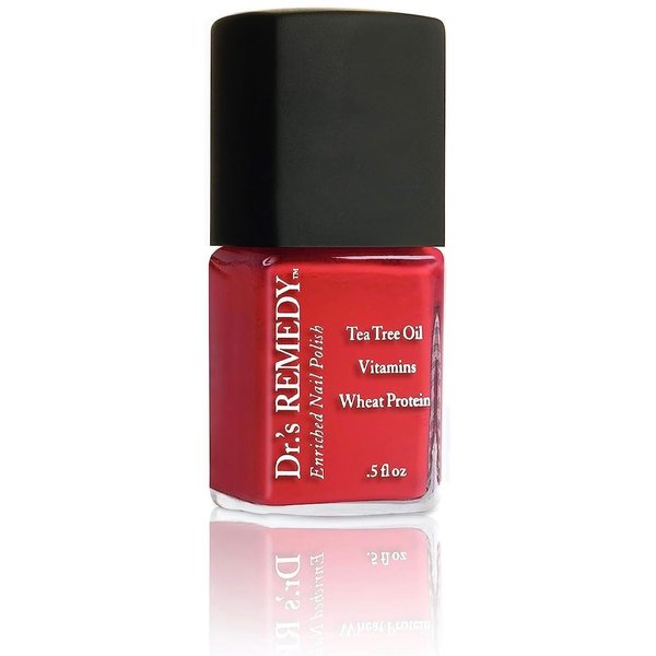 Dr’s Remedy Nail Polish, All Natural Enriched Nail Strengthener Non Toxic and Organic - CLARITY Coral Red