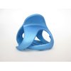 Velvet like blue hair claw clip