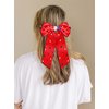 4th of July Bows for Women Red White and Blue Hair Bows Fourth of July Hair Accessories American Flag Star USA Hair Bow Clips Ribbon Ponytail Holder 4th of July Accessories Outfits Gifts (Pattern A)