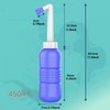 2pcs Portable Bidet Travel Bidet Bottle 450ml Peri Bottle for Postpartum Essentials Perineal Recovery, Feminine Care ,Hemmoroid Treatment,Baby, Women or Bedridden Patient