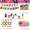 Boston Terrier Party Decorations Boston Terrier Birthday Party Supplies Includes Boston Terrier Birthday Banner Hanging Swirls Cake Topper Cupcake Toppers Balloons for Boston Terrier Dog Lovers Party
