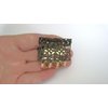 Generic Small/medium gold and bronze metal filigree hair claw clip jaw clip