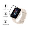 Aemus Compatible for Amazfit Bip 3 Screen Protector (3 Pack) Bip 3 Pro Smart Watch 3D Full Coverage Protective Film anti-scratch