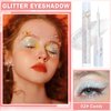AIUEO Liquid Glitter Eyeshadow Eyeliner Korean Eye Glitter Makeup Long Lasting Shimmer Eyeshadow Lightweight Quick Drying Face Glitter Makeup-Candy