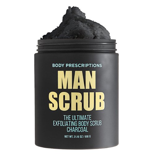 Body Prescriptions Men’s Exfoliating Body Scrub – Ultimate Skin Cleansing Wash in Jar with Twist-...