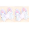 2 Piece Boutique Hair Accessories Toddler Glitter Textile Felt Rabbit Easter Hair Clip for Girls Baby