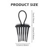 4PCS Bandette Comb,Comb Hair Styling Tool with Elastic Rubber Band Hair Comb Ponytail Bump it Up Volume Combs Hair Accessory for Easy and Chic Hairstyles(Black)