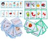 Set of(Body Parts+Insects) Flash Cards for Toddlers | Kids Learning Montessori Pocket Cards Toys | Perfect for Pre-K Decorations Background Wall Stickers,Teacher/Autism Therapists Tools