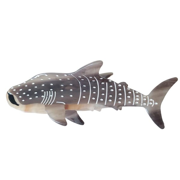 Big Whale Shark Hair Clips,Cellulose Acetate Hair Clips,Small Claw Clips for Girl,Hair Accessories,Grey