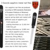 3 Swords Germany - Brand Quality Double Sided (fine & coarse) Sapphire Metal Pocket Nail File (1 Piece), Made in Solingen Germany