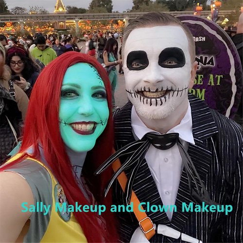 Go Ho Teal Face Paint Stick(0.85oz),Water Based Cream Teal Body Paint Washable,Face Paint Kit Covers Oil-Free,Halloween Cosplay SFX Makeup