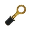 Boat Drain Plug 1 Inch Brass Snap Flip Drains Handle Rubber Bailer Plugs for Deck Baitwells Marine Hulls