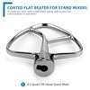 Flat Beater K45B Kitchen Mixer Aid Paddle Stainless Steel for 4.5 Quart Stainless Steel Bowl,Tilt-Head Stand Mixer Beater 1-year warranty