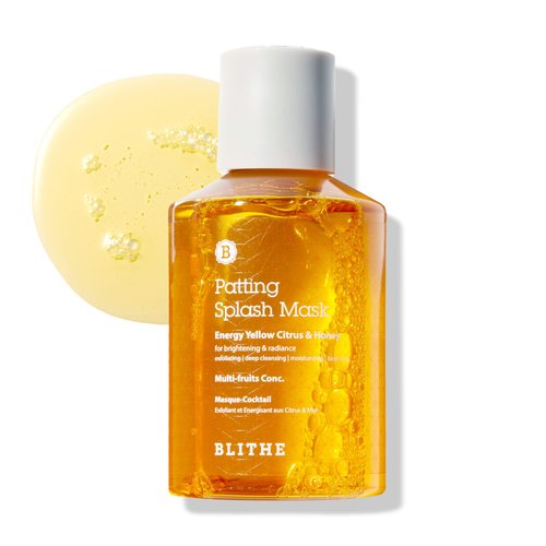 BLITHE Patting Splash Mask Exfoliating Face Wash with Yellow Honey - Korean Chemical Exfoliant fo...