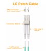VANDESAIL LC to LC Fiber Patch Cable, Multimode OM3 10G Gigabit Fiber Optic Patch Cables Duplex 50/125µm LSZH (1M, 5Pack)