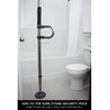 Signature Life Single Grab Bar Accessory, Compatible with The Signature Life Sure Stand Pole - Deep Bronze