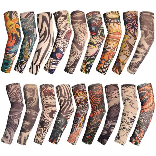 HOVEOX 18Pcs Tattoo Sleeves Temporary Tattoo Arm Sleeves Fake Tattoo Sleeves Temporary Tattoo Sleeves Arm Sleeves for Men Women