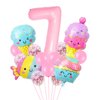 Ice Cream Balloons Number 7 Balloon 40 Inch, Sweet Sassy and Seven Birthday Party Decorations, 7 Balloon Number for Candy Birthday Party Decorations