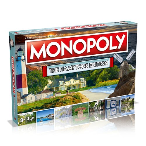 MONOPOLY Board Game - The Hamptons Edition: 2-6 Players Family Board Games for Kids and Adults, Board Games for Kids 8 and up, for Kids and Adults, Ideal for Game Night