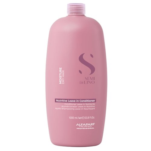 Alfaparf Milano Semi Di Lino Moisture Nutritive Leave In Hair Conditioner - Professional Quality for Softer, Shinier & Hydrated Hair - SLS, Paraben & Paraffin Free - Color Safe Hair Care (33.8 Fl. Oz)