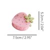 Pink Strawberry Hair Clips,Cellulose Acetate Hair Clips,Small Claw Clips for Girl,Hair Accessories