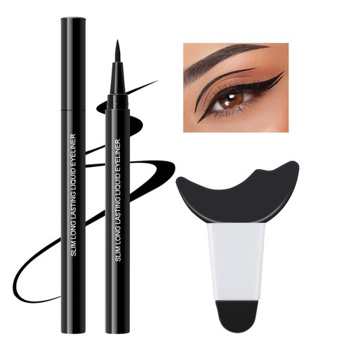 GEUUFEA Waterproof Liquid Eyeliner, Quick Drying Eyeliner Pen, Long-Lasting Eye Liner Pencil, Smudge Resistant & Smooth Application