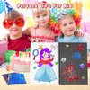 Art & Craft Activity,Foil Craft Princess DIY Fun Art Kits,No Mess Creative Foil Art Kits Set Drawing Game for Kids,Birthday Gifts Crafts Supplies Travel Toys for Girls Boys Ages 4 5 6 7 8 9 Year Old