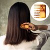 Travel Wide and Mini Detangling Comb - Portable Pocket Hair Styling and Shower Comb for Curly, Thick, and Wet Hair, Tiny Purse Comb for Women, Beard Comb for Men - 1 Pack