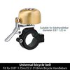Greallthy Bike Bell Classic Brass Bicycle Bell,Bike Bells for Adults Kids,Loud Sound Bicycle Bell Fit for 0.87-1.25in/22.2-31.8mm Bicycle Handlebars,Road Mountain Bike Accessories.