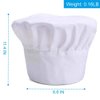 Chef Hat,Adult Premium Adjustable Elastic Baker Kitchen Cooking Chef Cap White