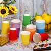 URATOT 60 Pieces 9 Ounce Disposable Paper Cups Rainbow Party Cups Drinking Cups for Party, DIY and Holiday, 6 Colors