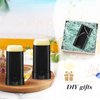 BOSMIOW 25pcs 15ml/0.5oz Empty Black Plastic Oval Deodorant Containers,Top-Fill Lip Balm Tubes,Refillable Twist-Up Lipstick Tubes for DIY Homemade Chapstick,lip Balm
