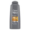 Dove Men+Care Fortifying 2 in 1 Shampoo and Conditioner for a Deep Clean and Fortified Hair Thick and Strong with Caffeine Strengthens and Nourishes Thinning Hair, Gray, 20.4 Fl Oz