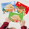 Make A Gingerbread House Stickers for Kids Christmas Craft Kit for Xmas Party Game Decorating Activity Holiday DIY Supplies 12 Sets