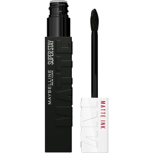 Maybelline SuperStay Matte Ink Liquid Lipstick, Long Lasting High Impact Color, Up to 16H Wear, Thrill Seeker (Matte Black Lipstick)