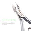 NGHIA Cuticle Nipper - D-03 JAW 14 | Stainless Steel | Durable and Sharp | Ergonomic Design | Grey Plated | Ideal for Salons and Home Use