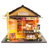 Spilay DIY Miniature Dollhouse Kit with Wooden Furniture,Handmade Japanese Style DIY Dollhouse Kit with Dust Cover & LED,1:24 Scale Creative Room Gift Idea for Adult Teenager Lover(Grocery Store)
