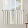 Very Little Curtains for Small Kitchen Window Rod Pocket Room Darkening Sun Heat Blocking Short Curtains for Nursery Small Square Windows Kids Bedroom Bathroom 30 Inch Long One Single Pair Cream Color