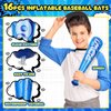 Seematn 32 Pcs Pow Inflatable Baseball Bats and Punch Balloons 18 Inch Inflatable Bat Toy Carnival Prizes Goodie Bag Stuffers for Boys Birthday Games Party Favors
