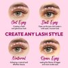 DIY Wispy Individual Lash Clusters 72+12pcs 20D D Curl 0.07 9-16mm Mixed Lengths | Eyelash Clusters Wispy Natural Lash Look Eyelash Extension at Home by Eyesy Lash